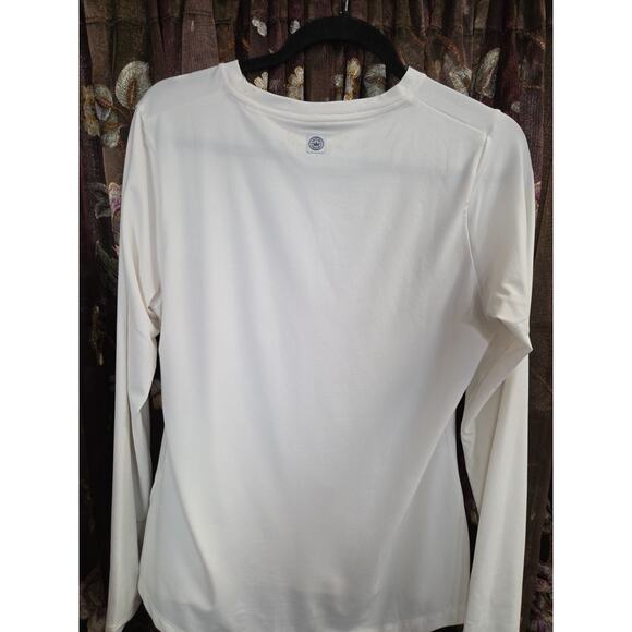 Peter Millar Vinyasa Womens Performance White Long Sleeve Size Medium - Picture 11 of 14